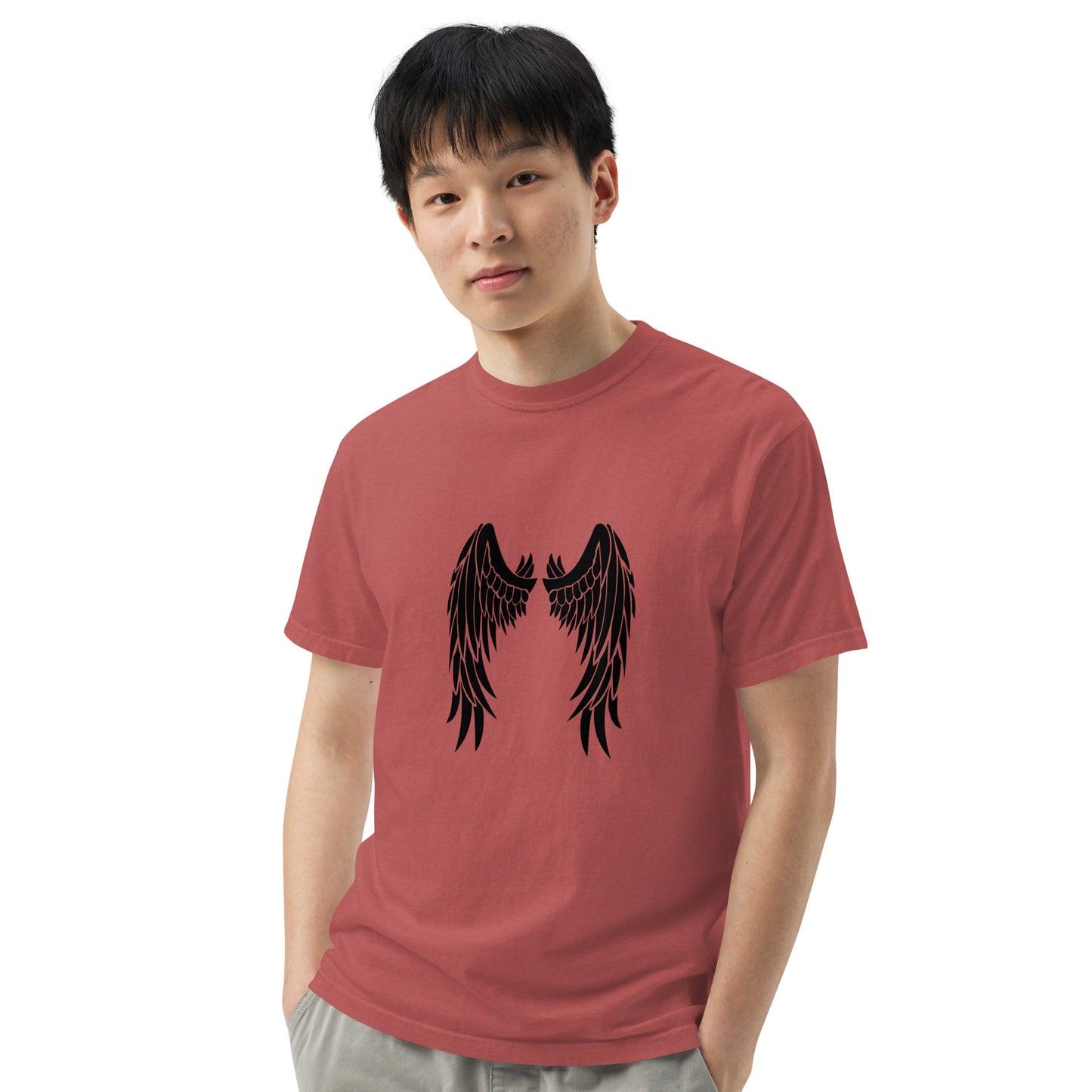 Angle Wings Men’s garment-dyed heavyweight t-shirt