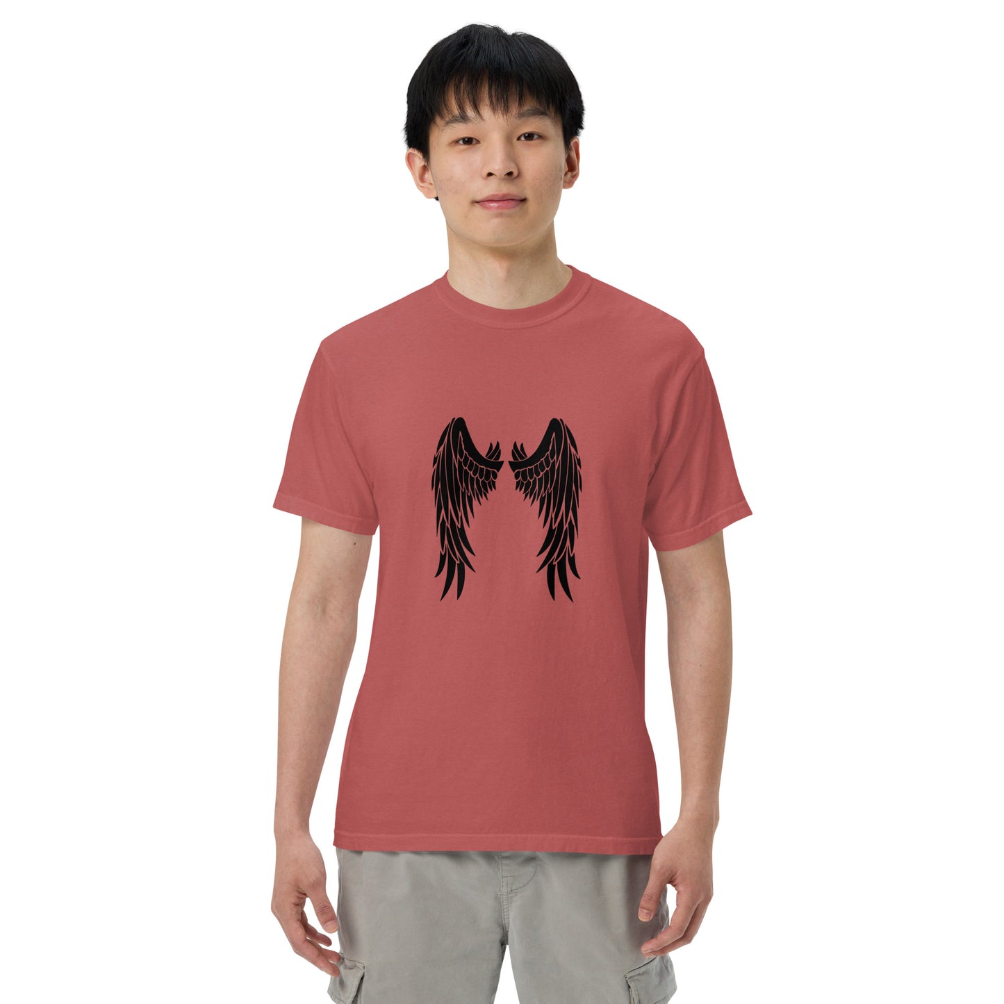 Angle Wings Men’s garment-dyed heavyweight t-shirt