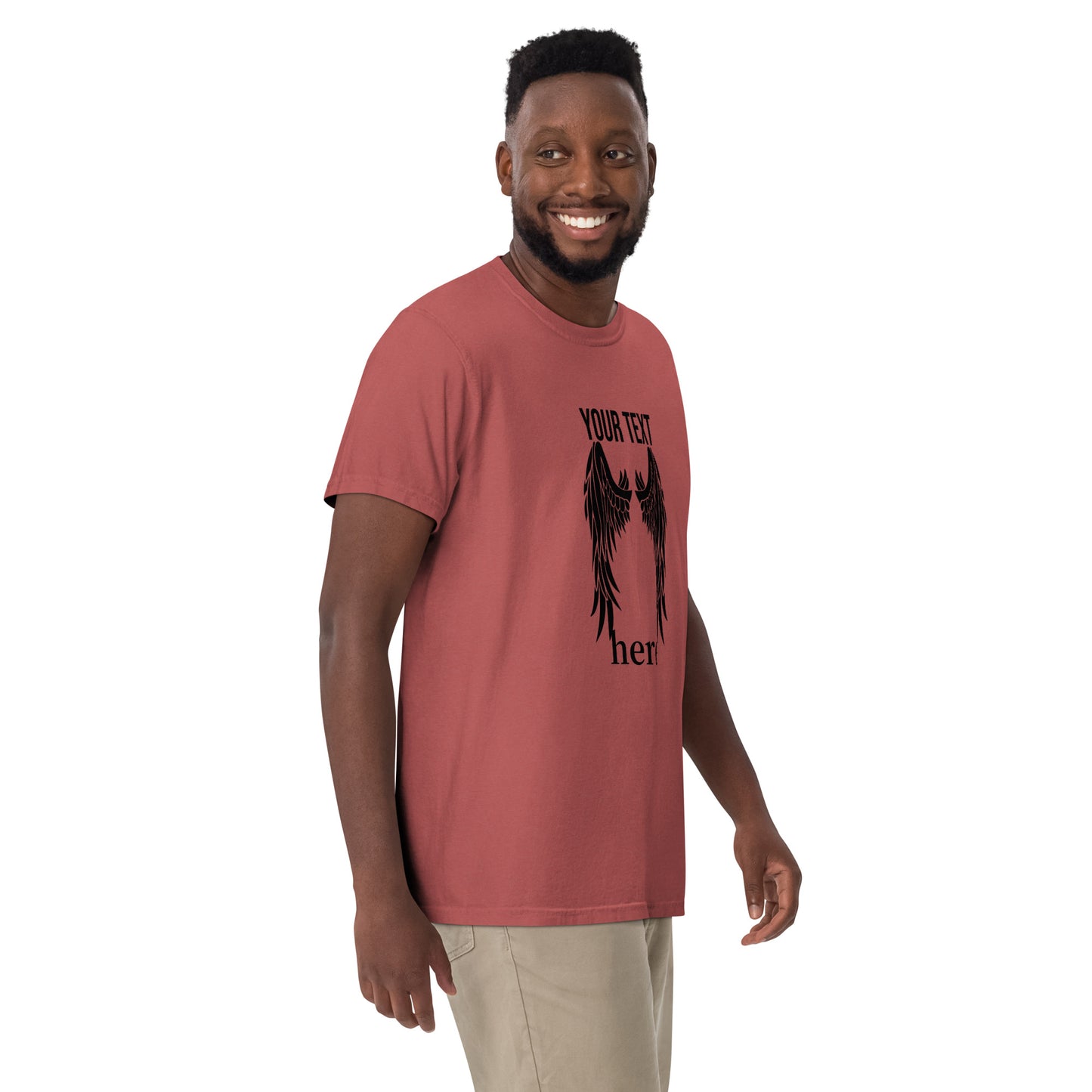 Angle Wings Men’s garment-dyed heavyweight t-shirt