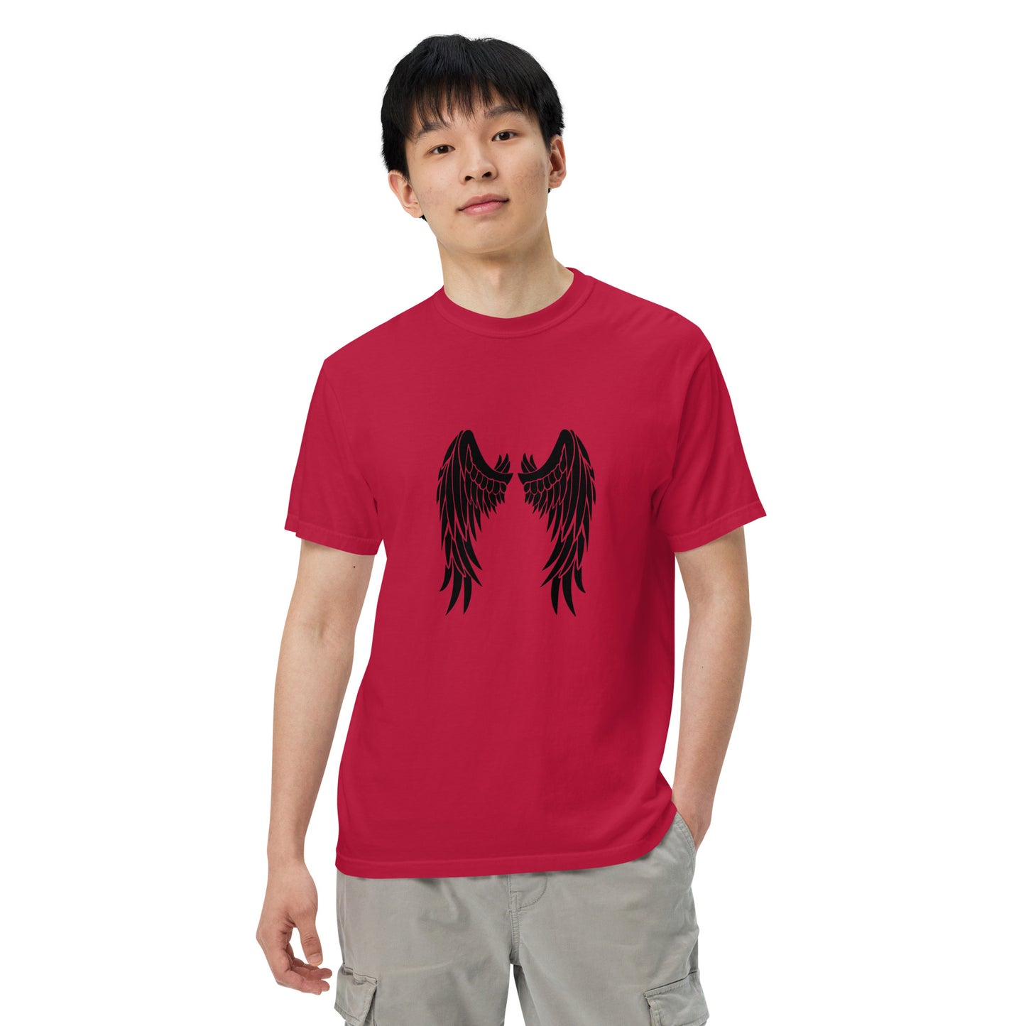 Angle Wings Men’s garment-dyed heavyweight t-shirt