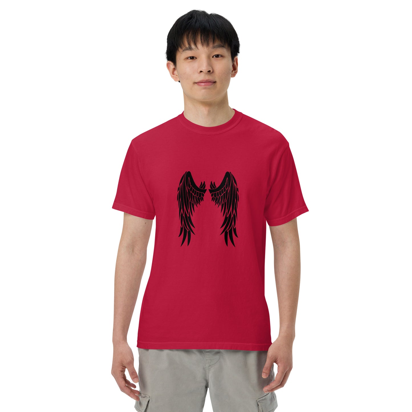 Angle Wings Men’s garment-dyed heavyweight t-shirt